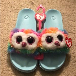 TY girls slippers
